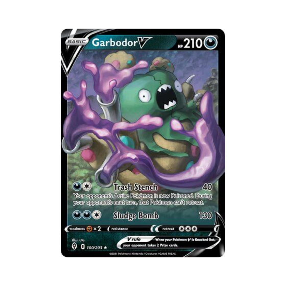 포켓몬 TCG 더스트나 V HRV 이볼빙 스카이즈 (영문판)(Pokemon TCG Garbodor V HRV Evolving Skies (English Ver.))