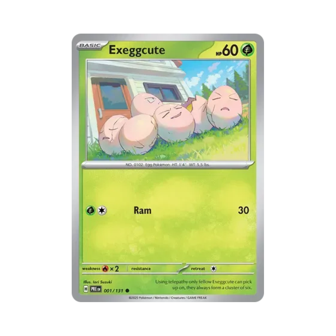 포켓몬 TCG 아라리 C 프리즈매틱 에볼루션즈 (영문판)(Pokemon TCG Exeggcute C Prismatic Evolutions (English Ver.)) - 1