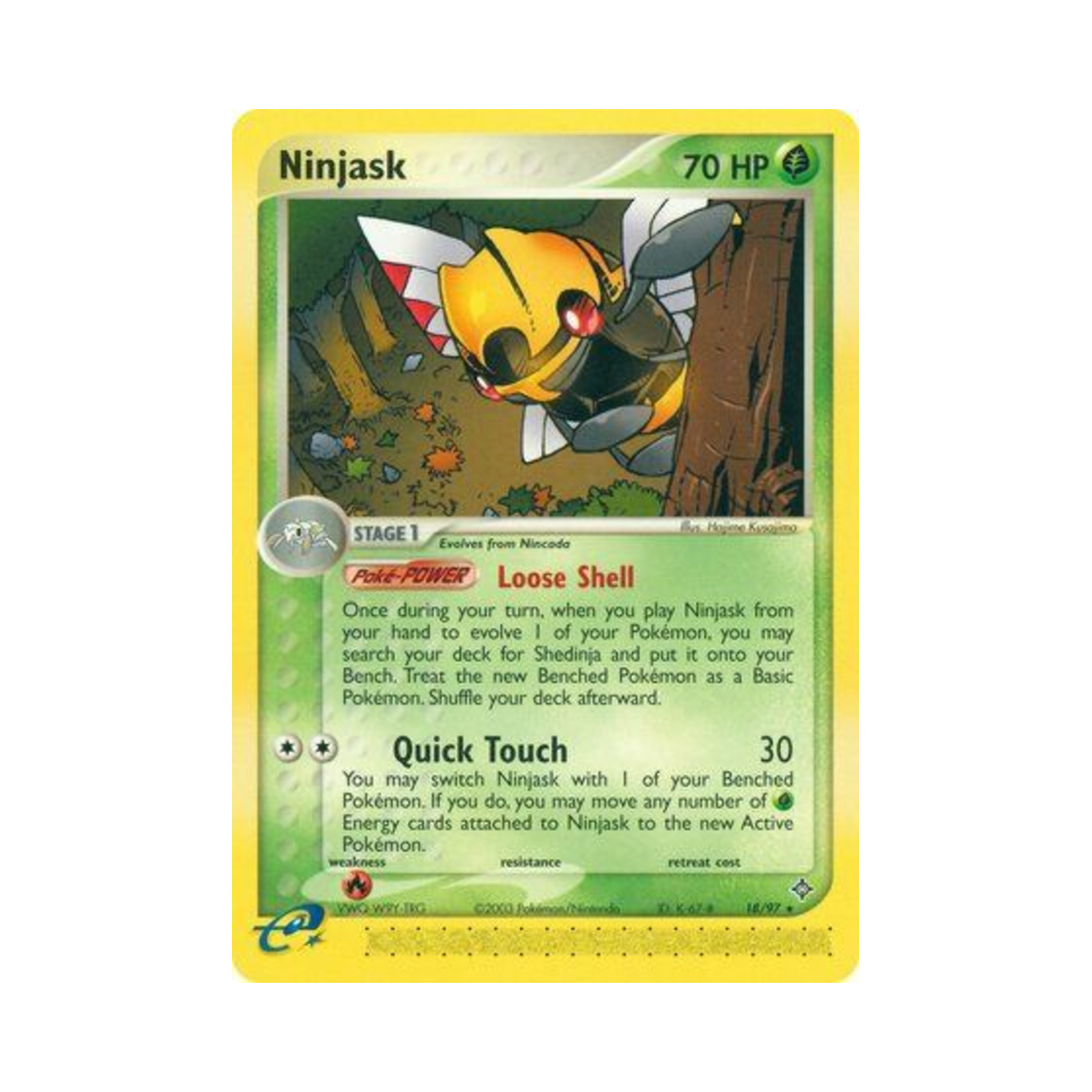 포켓몬 TCG 아이스크 R EX 드래곤 (영문판)(Pokemon TCG Ninjask R EX Dragon (English Ver.))