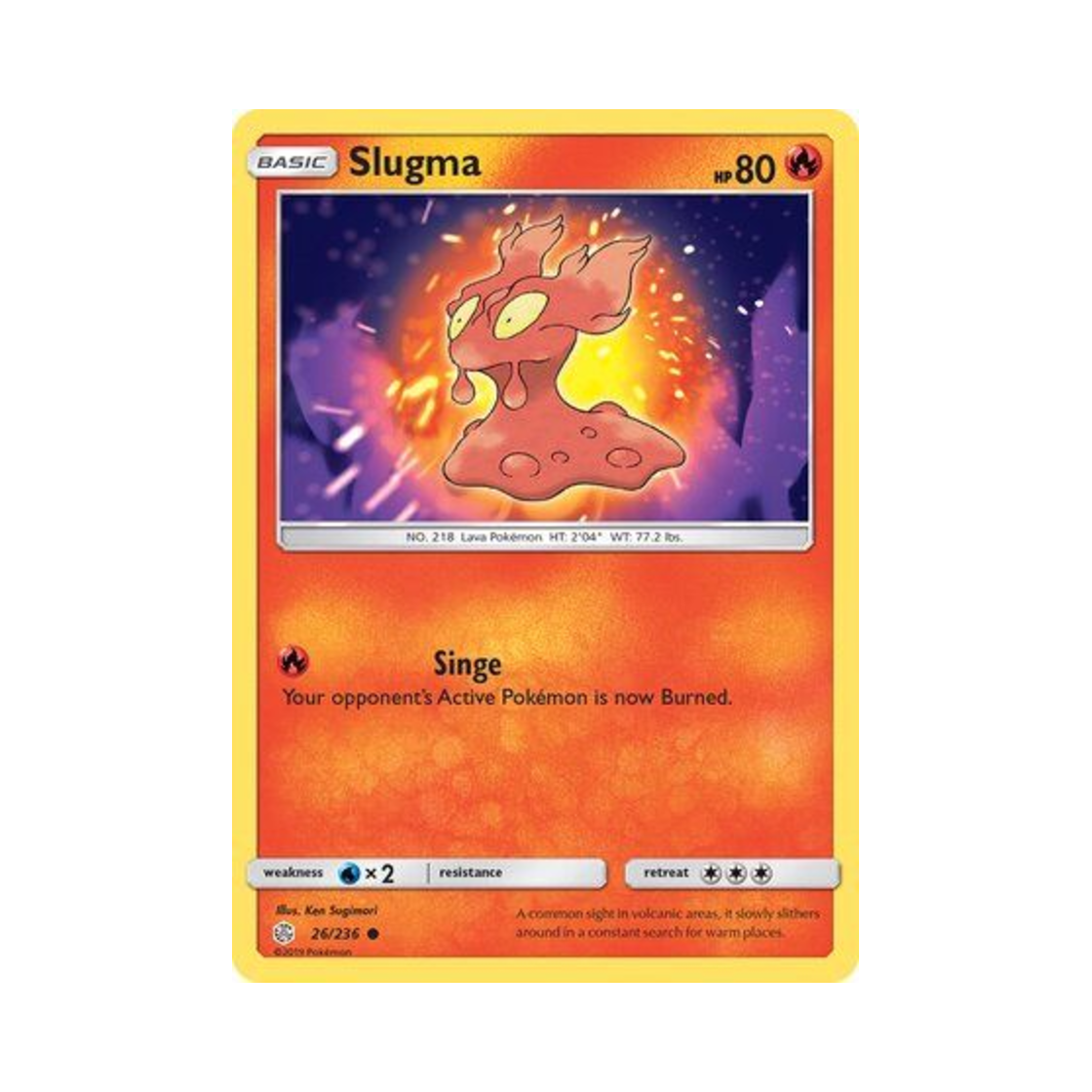 포켓몬 TCG 마그마그 C 코스믹 이클립스 (영문판)(Pokemon TCG Slugma C Cosmic Eclipse (English Ver.)) - 1