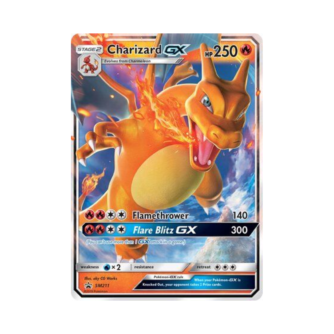 SMPSM211 Pokemon TCG Charizard GX Jumbo P Sun & Moon Promos (English Ver.)