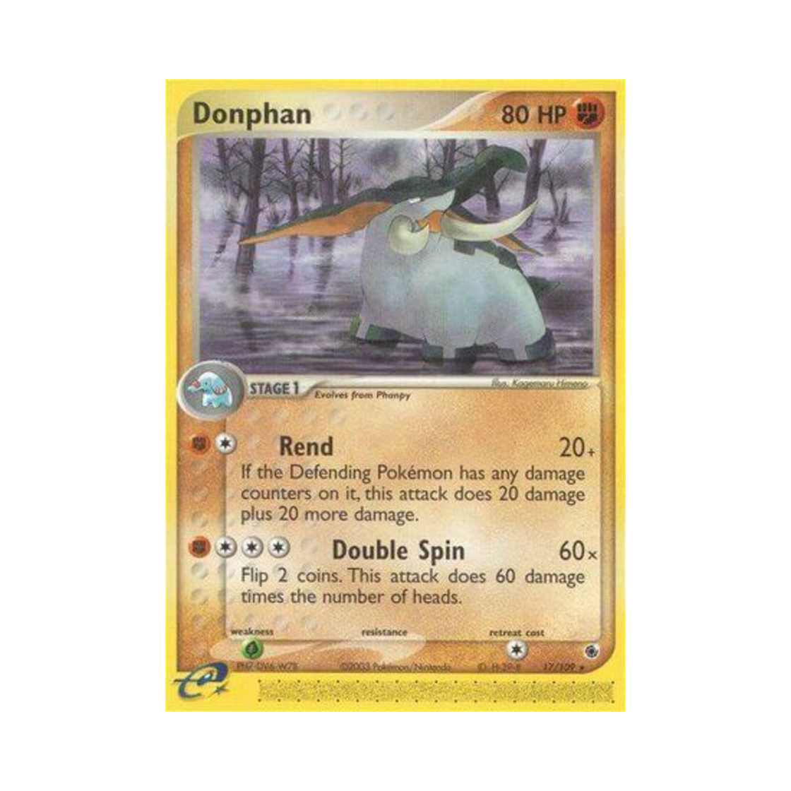 포켓몬 TCG 코리갑 R EX 루비 & 사파이어 (영문판)(Pokemon TCG Donphan R EX Ruby & Sapphire (English Ver.)) - 1
