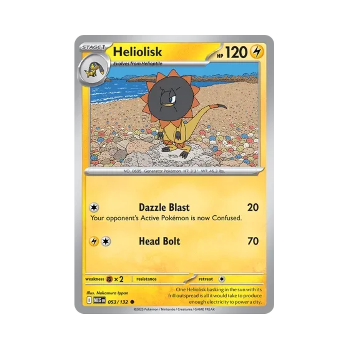 포켓몬 TCG 일레도리자드 C 메가 에볼루션 (영문판)(Pokemon TCG Heliolisk C Mega Evolution (English Ver.))
