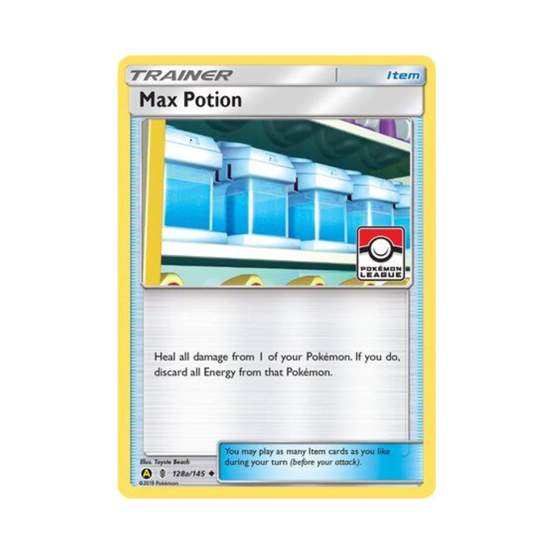 포켓몬 TCG 풀회복약 U 옐로우 A 얼터네이트 (영문판)(Pokemon TCG Max Potion U Yellow A Alternate (English Ver.)) - 1