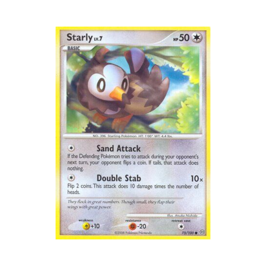 포켓몬 TCG 찌르꼬 C 스톰프론트 (영문판)(Pokemon TCG Starly C Stormfront (English Ver.)) - 1