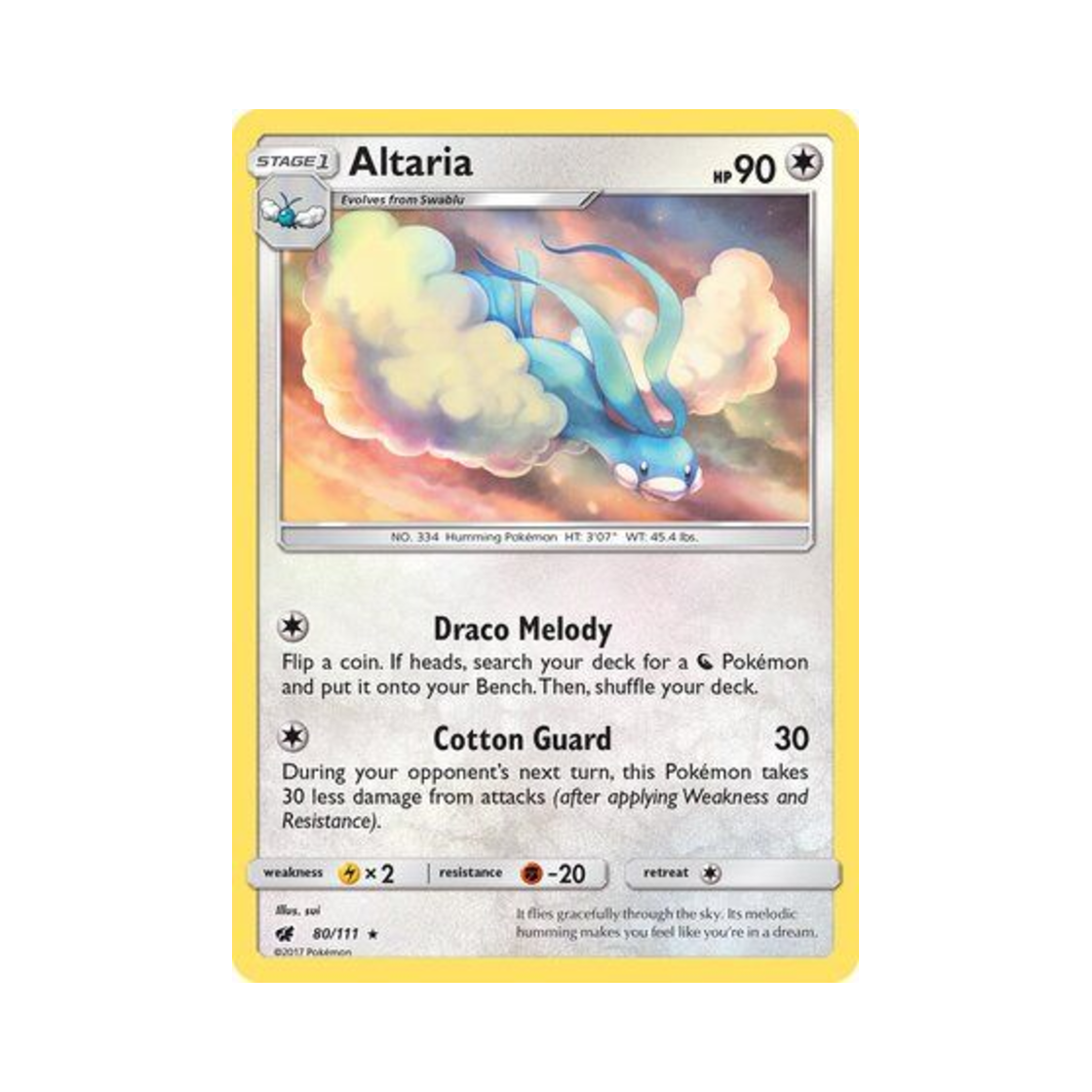포켓몬 TCG 파비코리 R 크림슨 인베이전 (영문판)(Pokemon TCG Altaria R Crimson Invasion (English Ver.)) - 1