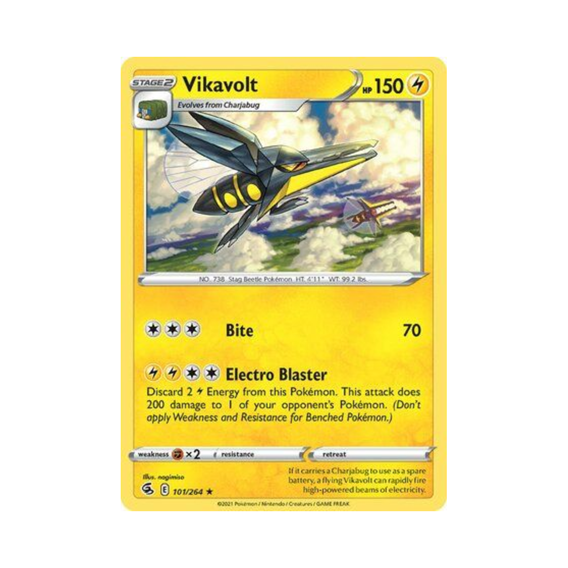 포켓몬 TCG 투구뿌논 R 퓨전 스트라이크 (영문판)(Pokemon TCG Vikavolt R Fusion Strike (English Ver.)) - 1