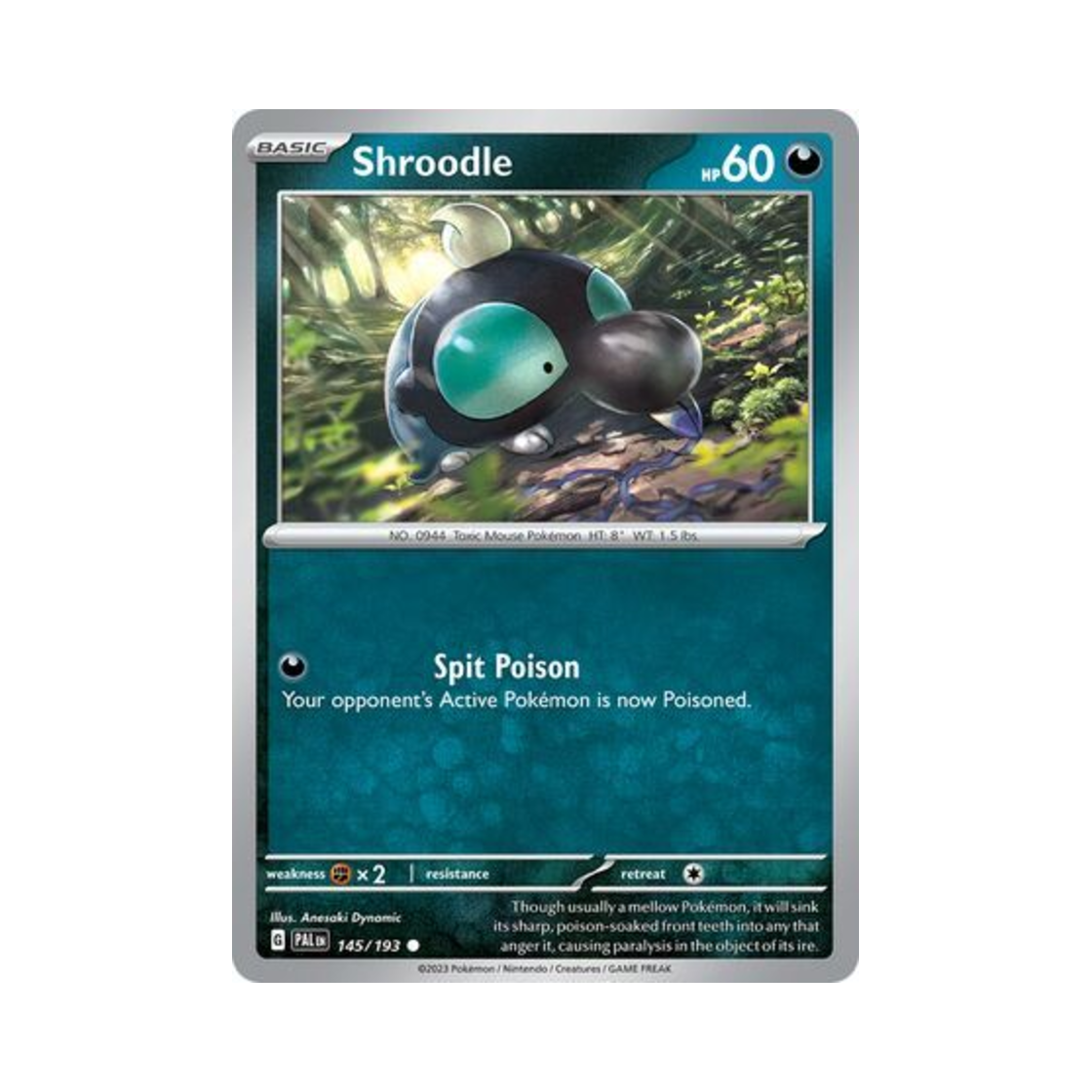 포켓몬 TCG 땃쭈르 C 팔데아 이볼브드 (영문판)(Pokemon TCG Shroodle C Paldea Evolved (English Ver.)) - 1