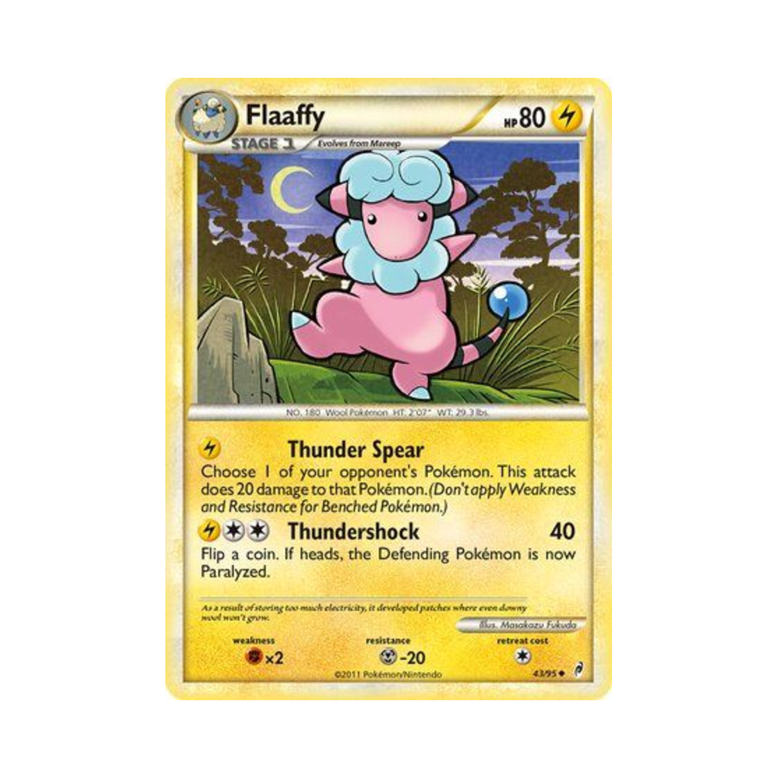 포켓몬 TCG 보송송 U 콜 오브 레전즈 (영문판)(Pokemon TCG Flaaffy U Call of Legends (English Ver.)) - 1