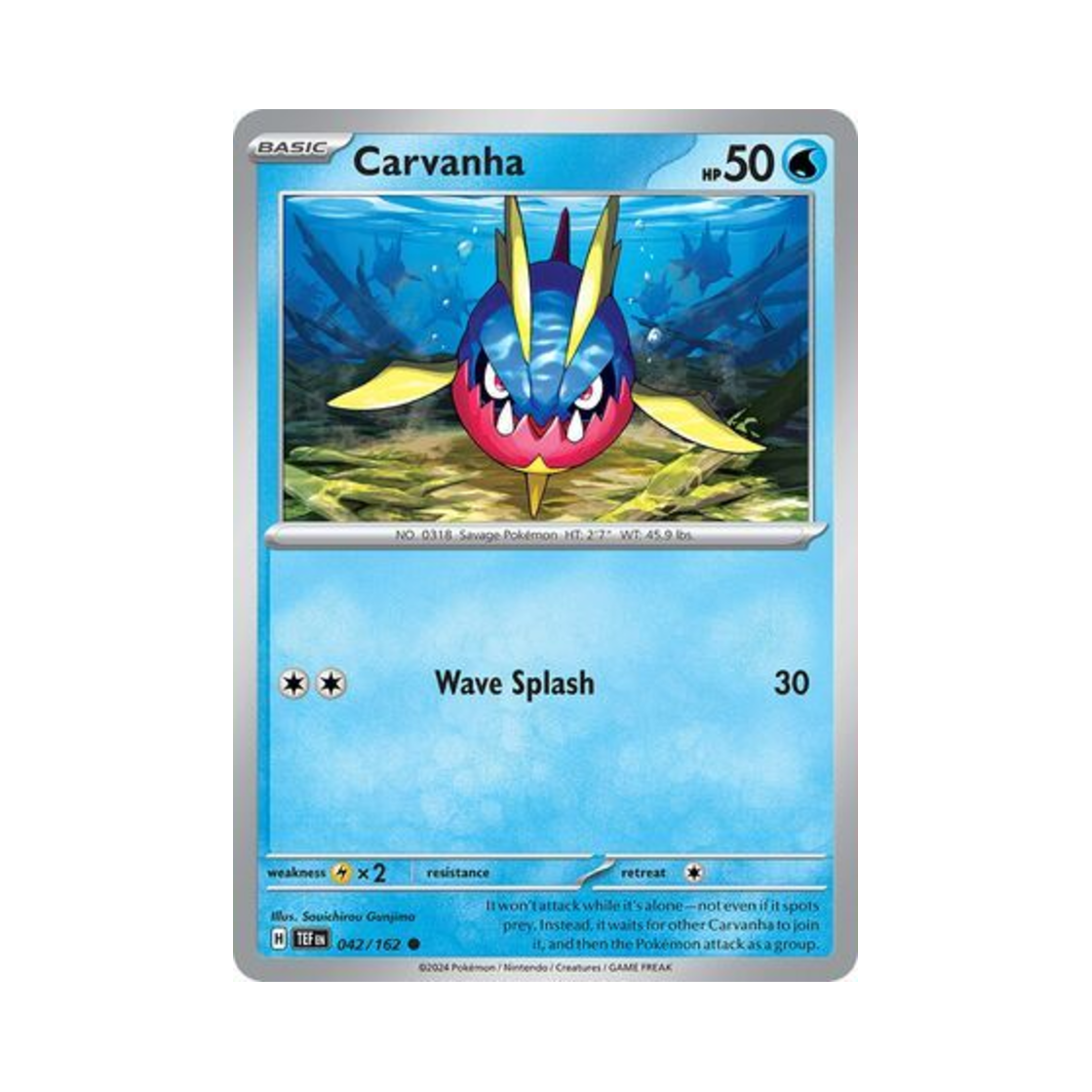 포켓몬 TCG 샤프니아 C 템포럴 포시스 (영문판)(Pokemon TCG Carvanha C Temporal Forces (English Ver.)) - 1