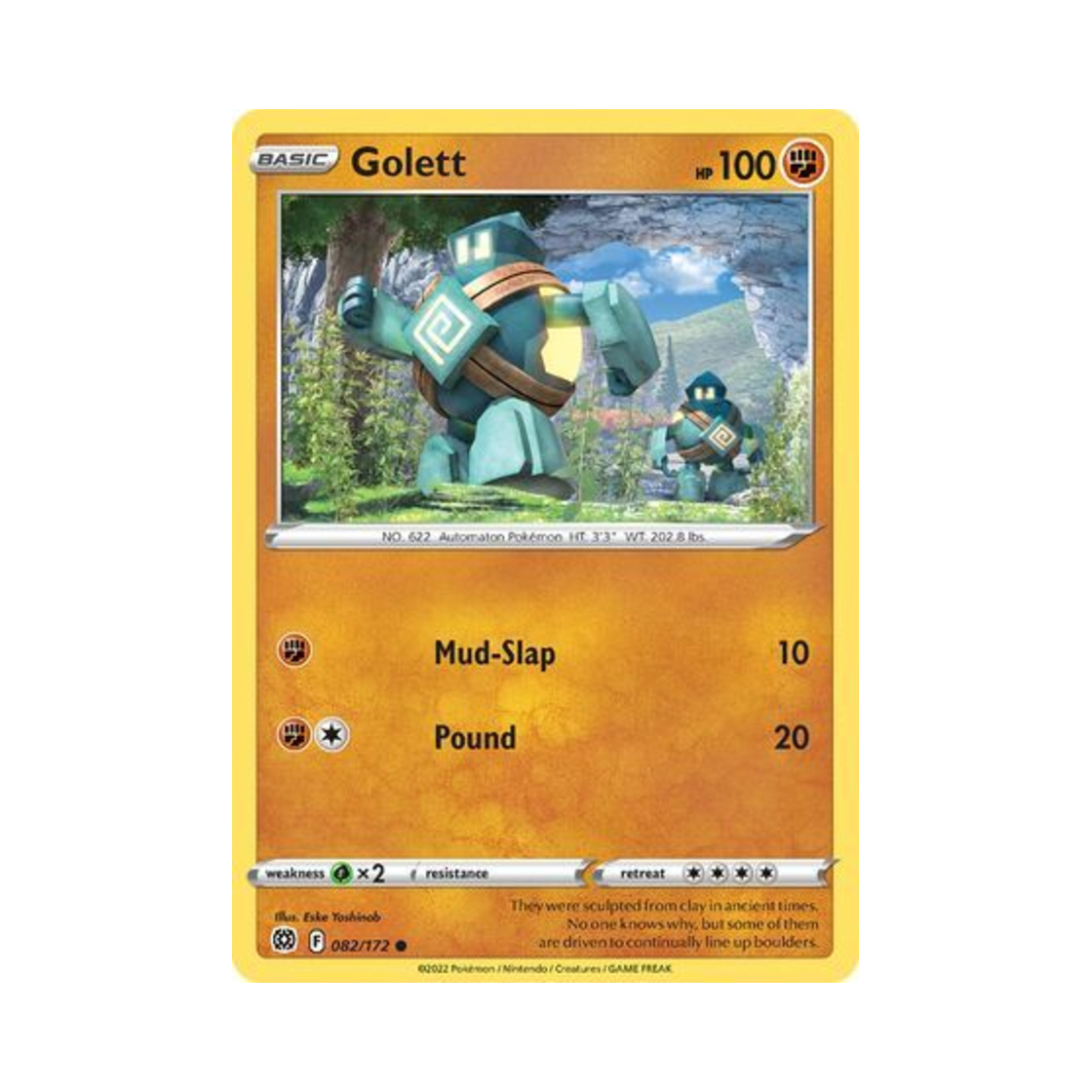 포켓몬 TCG 골비람 C 브릴리언트 스타즈 (영문판)(Pokemon TCG Golett C Brilliant Stars (English Ver.)) - 1