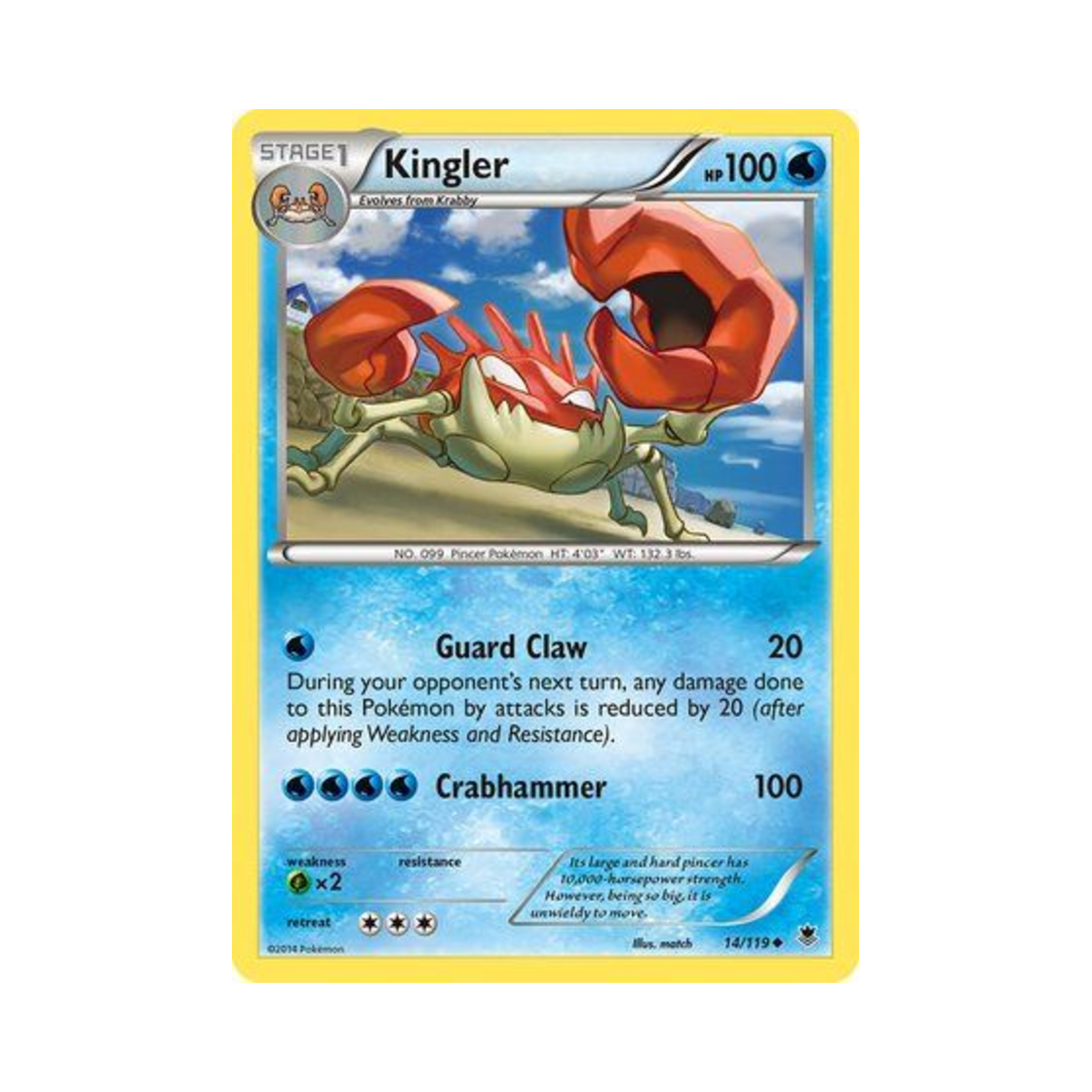 포켓몬 TCG 킹크랩 U 팬텀 포스 (영문판)(Pokemon TCG Kingler U Phantom Forces (English Ver.)) - 1