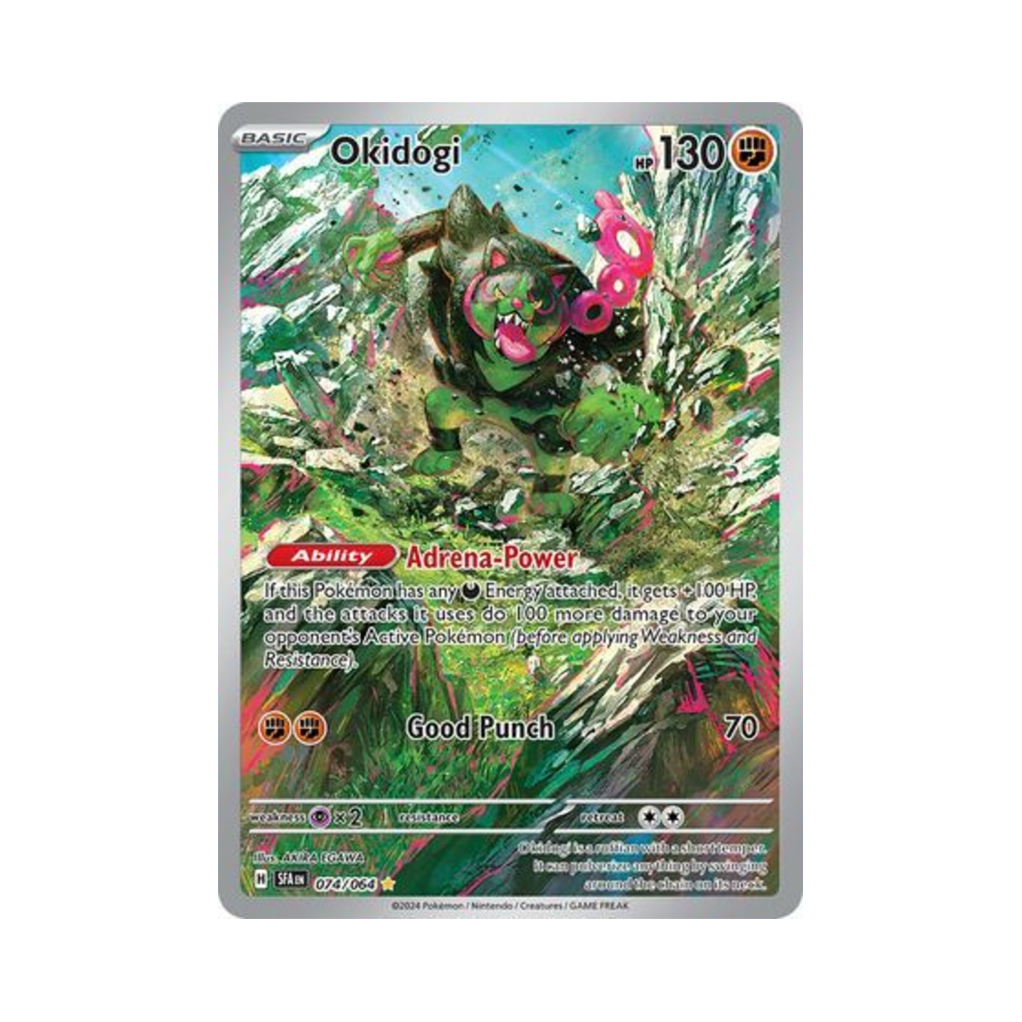 포켓몬 TCG 조타구 IR 슈라우디드 페이블 (영문판)(Pokemon TCG Okidogi IR Shrouded Fable (English Ver.)) - 1