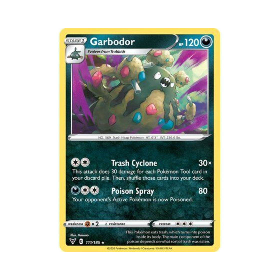 포켓몬 TCG 더스트나 R 비비드 볼티지 (영문판)(Pokemon TCG Garbodor R Vivid Voltage (English Ver.))