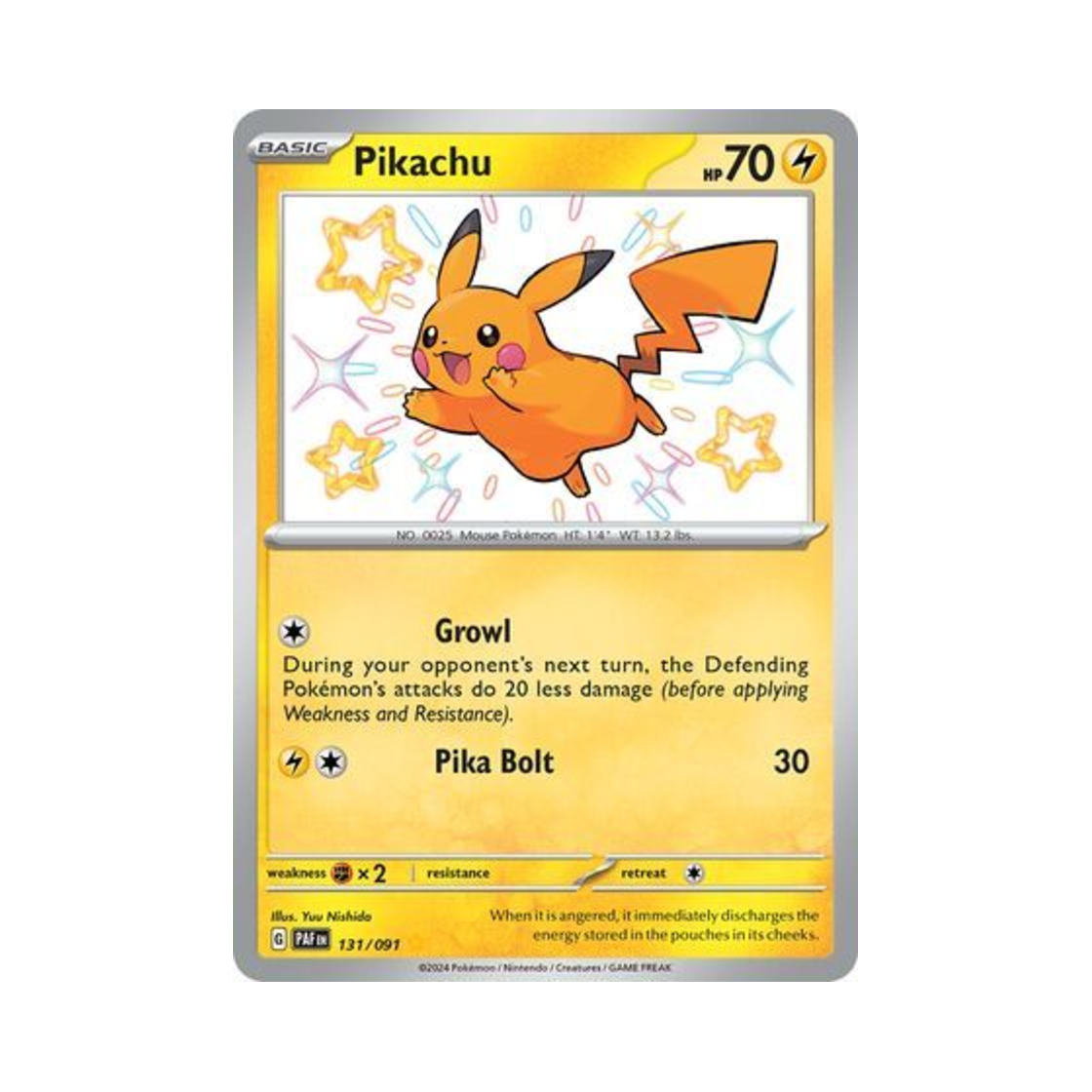 포켓몬 TCG 피카츄 SR 팔데아 페이트 (영문판)(Pokemon TCG Pikachu SR Paldean Fates (English Ver.)) - 1