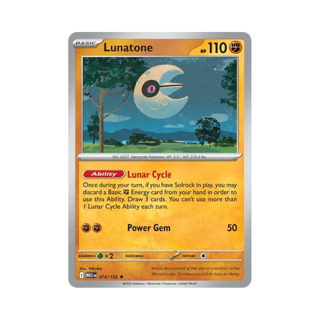 포켓몬 TCG 루나톤 R 메가 에볼루션 (영문판)(Pokemon TCG Lunatone R Mega Evolution (English Ver.)) - 1
