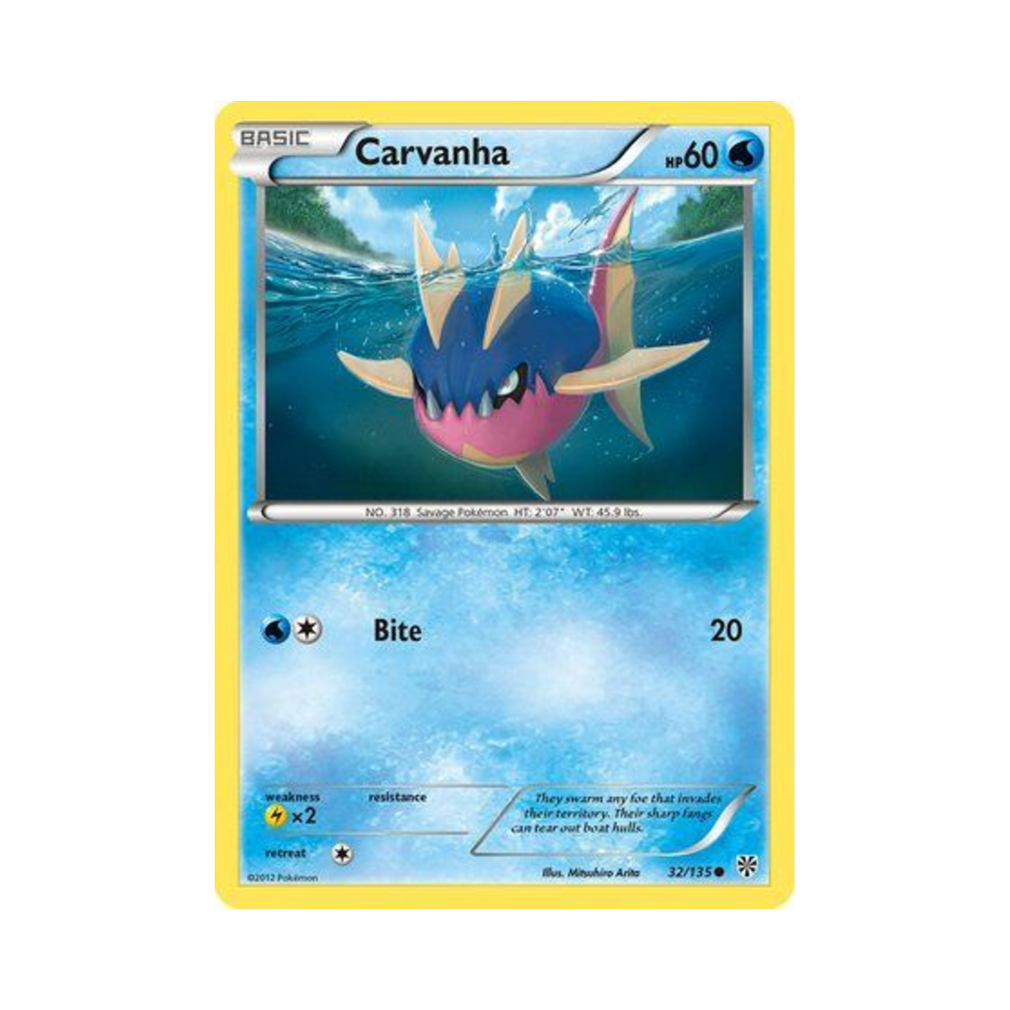 포켓몬 TCG 샤프니아 C 플라스마 스톰 (영문판)(Pokemon TCG Carvanha C Plasma Storm (English Ver.)) - 1