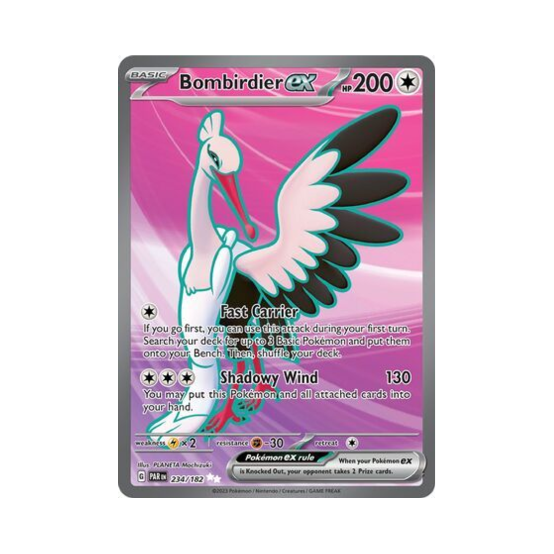 포켓몬 TCG 떨구새 ex UR 파라독스 리프트 (영문판)(Pokemon TCG Bombirdier ex UR Paradox Rift (English Ver.)) - 1