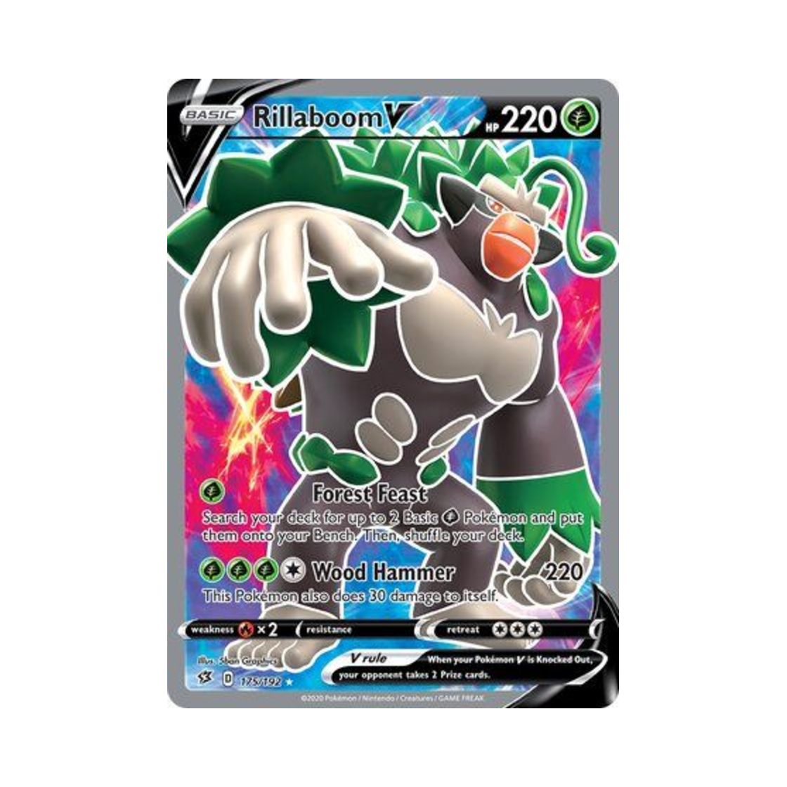 포켓몬 TCG 고릴타 V RU 레벌 크래시 (영문판)(Pokemon TCG Rillaboom V RU Rebel Clash (English Ver.)) - 1
