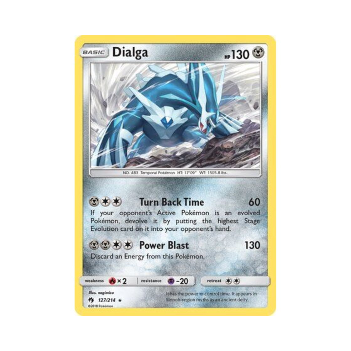 포켓몬 TCG 디아루가 RH 로스트 썬더 (영문판)(Pokemon TCG Dialga RH Lost Thunder (English Ver.)) - 1