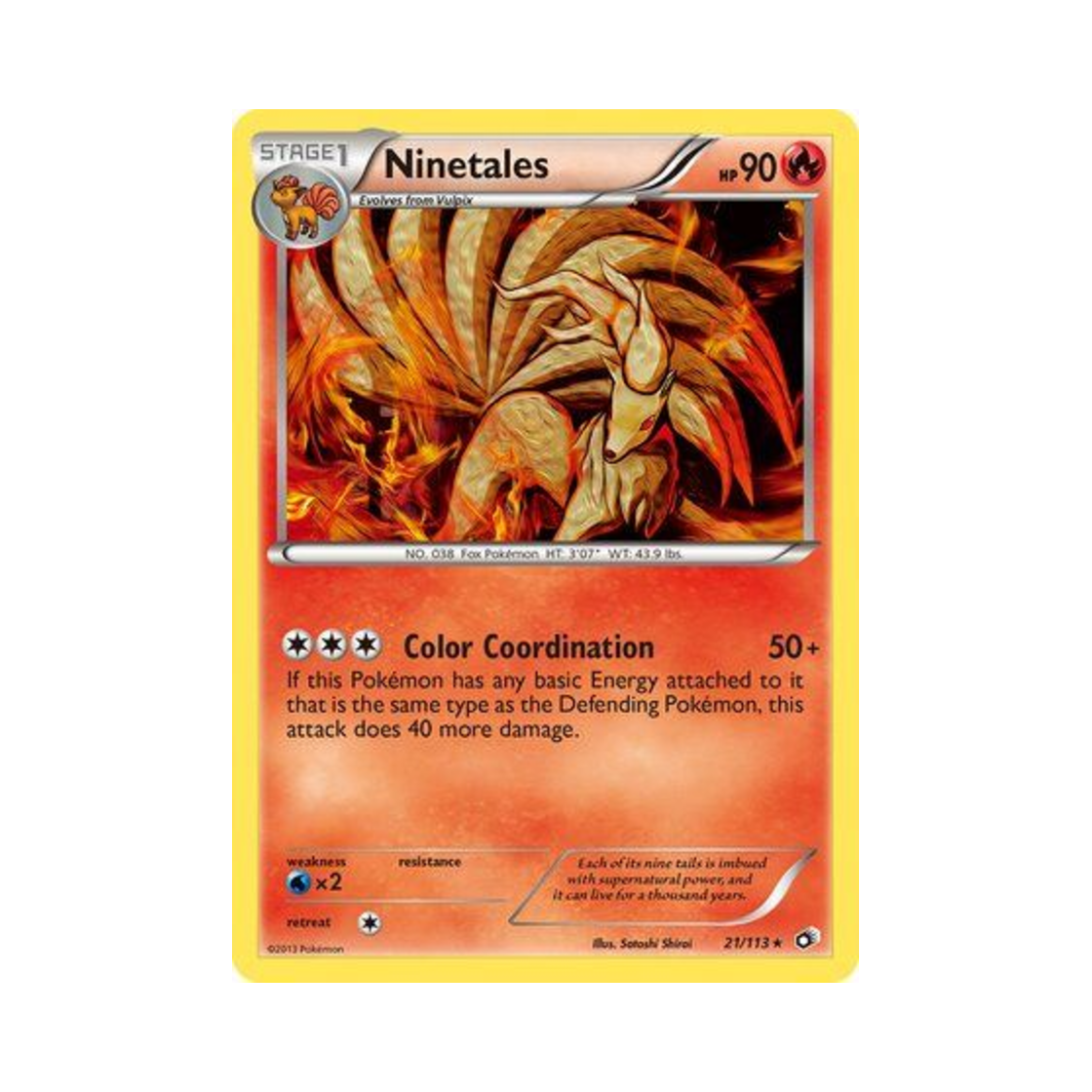 포켓몬 TCG 나인테일 R 레전더리 트레져스 (영문판)(Pokemon TCG Ninetales R Legendary Treasures (English Ver.)) - 1
