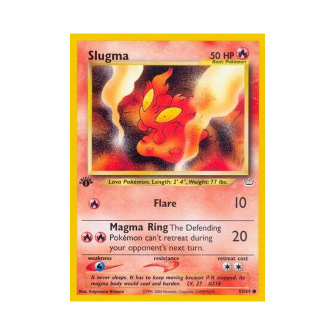 포켓몬 TCG 마그마그 C 네오 레버레이션 (영문판)(Pokemon TCG Slugma C Neo Revelation (English Ver.)) - 1