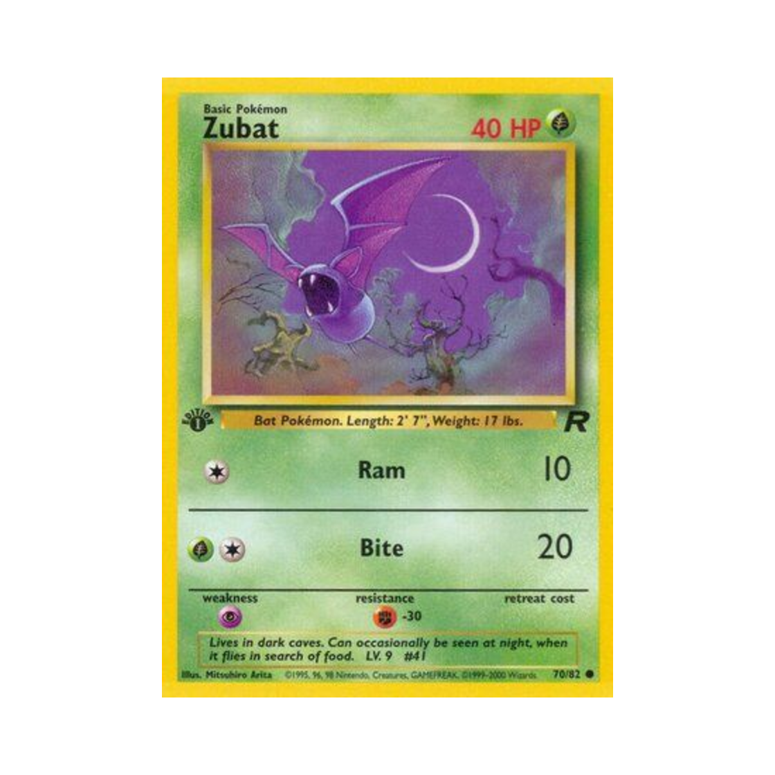 포켓몬 TCG 주뱃 C 로켓단 (영문판)(Pokemon TCG Zubat C Team Rocket (English Ver.)) - 1