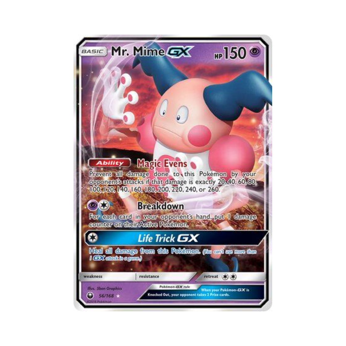 포켓몬 TCG 마임맨 GX RHG 셀레스티얼 스톰 (영문판)(Pokemon TCG Mr. Mime GX RHG Celestial Storm (English Ver.)) - 1