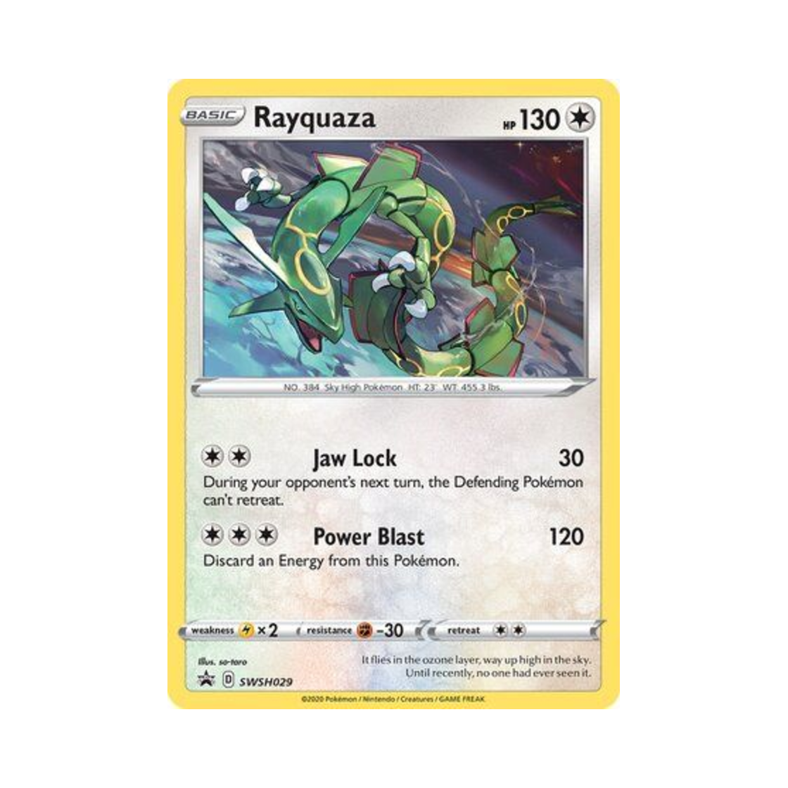 SSPSWSH029 Pokemon TCG Rayquaza P Sword & Shield Promos (English Ver.)