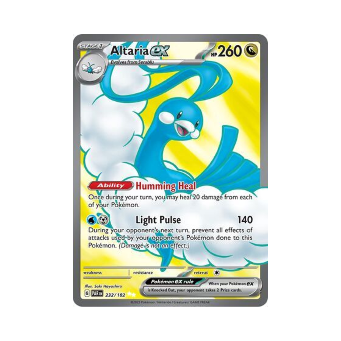 포켓몬 TCG 파비코리 ex UR 파라독스 리프트 (영문판)(Pokemon TCG Altaria ex UR Paradox Rift (English Ver.))