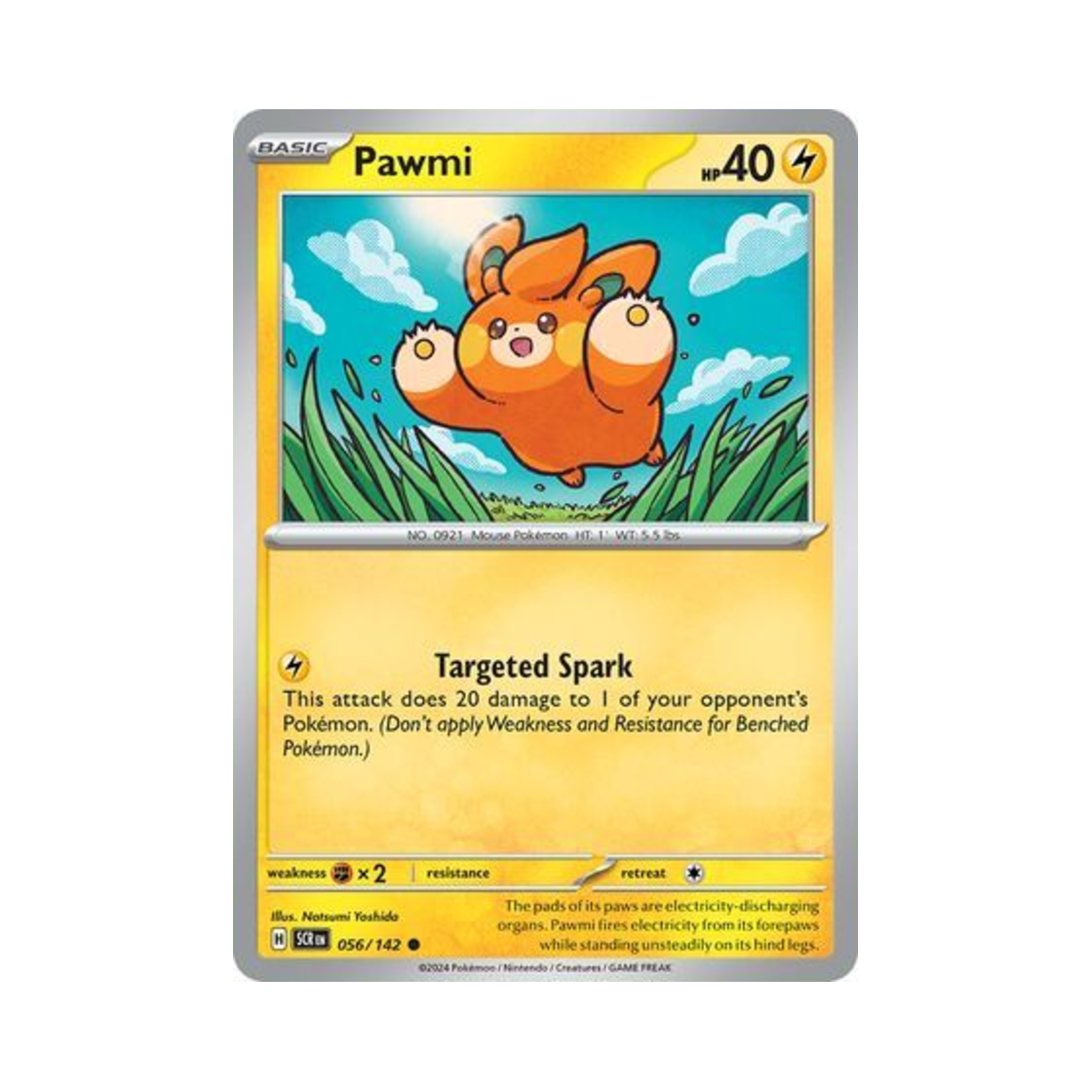포켓몬 TCG 빠모 C 스텔라 크라운 (영문판)(Pokemon TCG Pawmi C Stellar Crown (English Ver.)) - 1