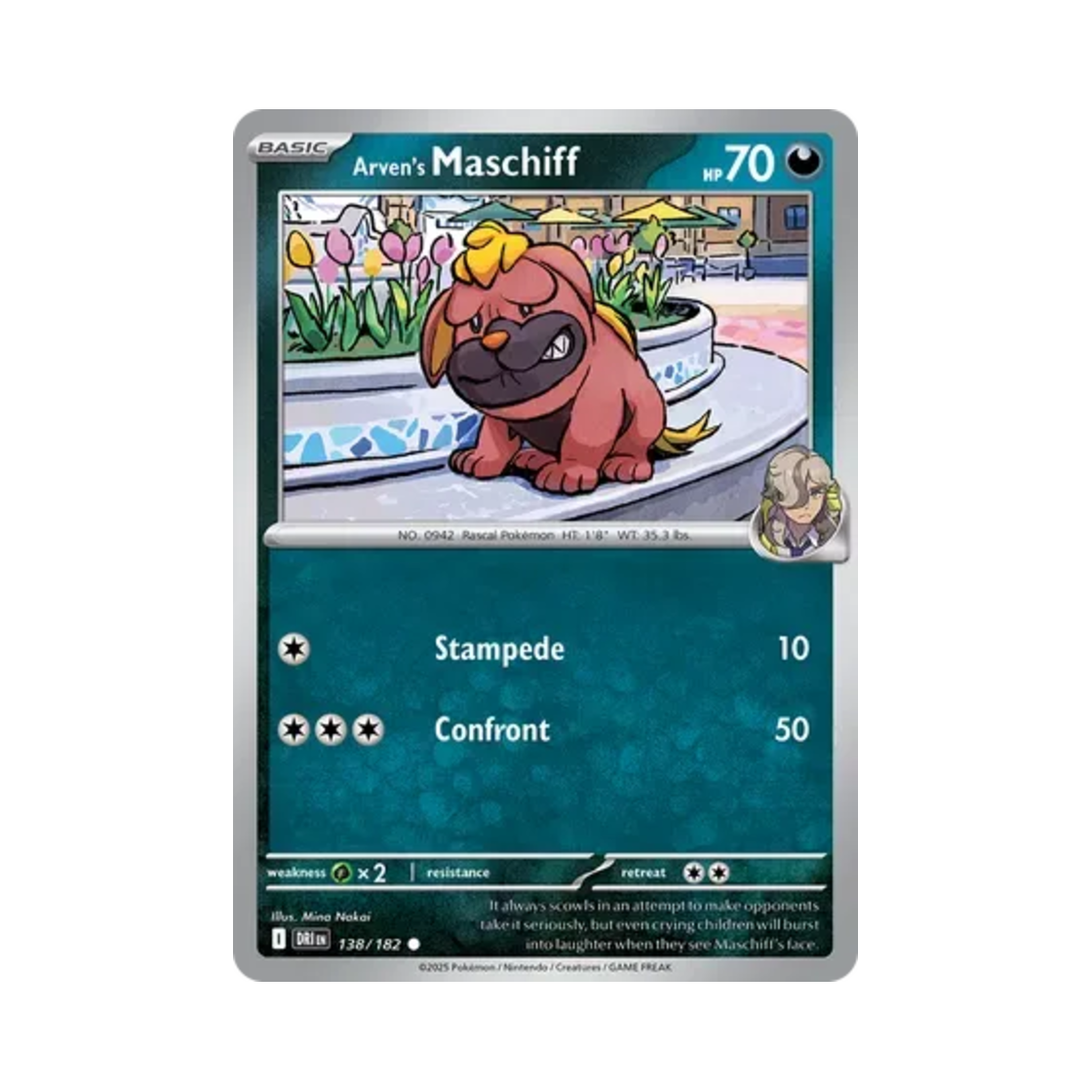 포켓몬 TCG 페퍼의 오라티프 C 데스티니드 라이벌스 (영문판)(Pokemon TCG Arven's Maschiff C Destined Rivals (English Ver.)) - 1