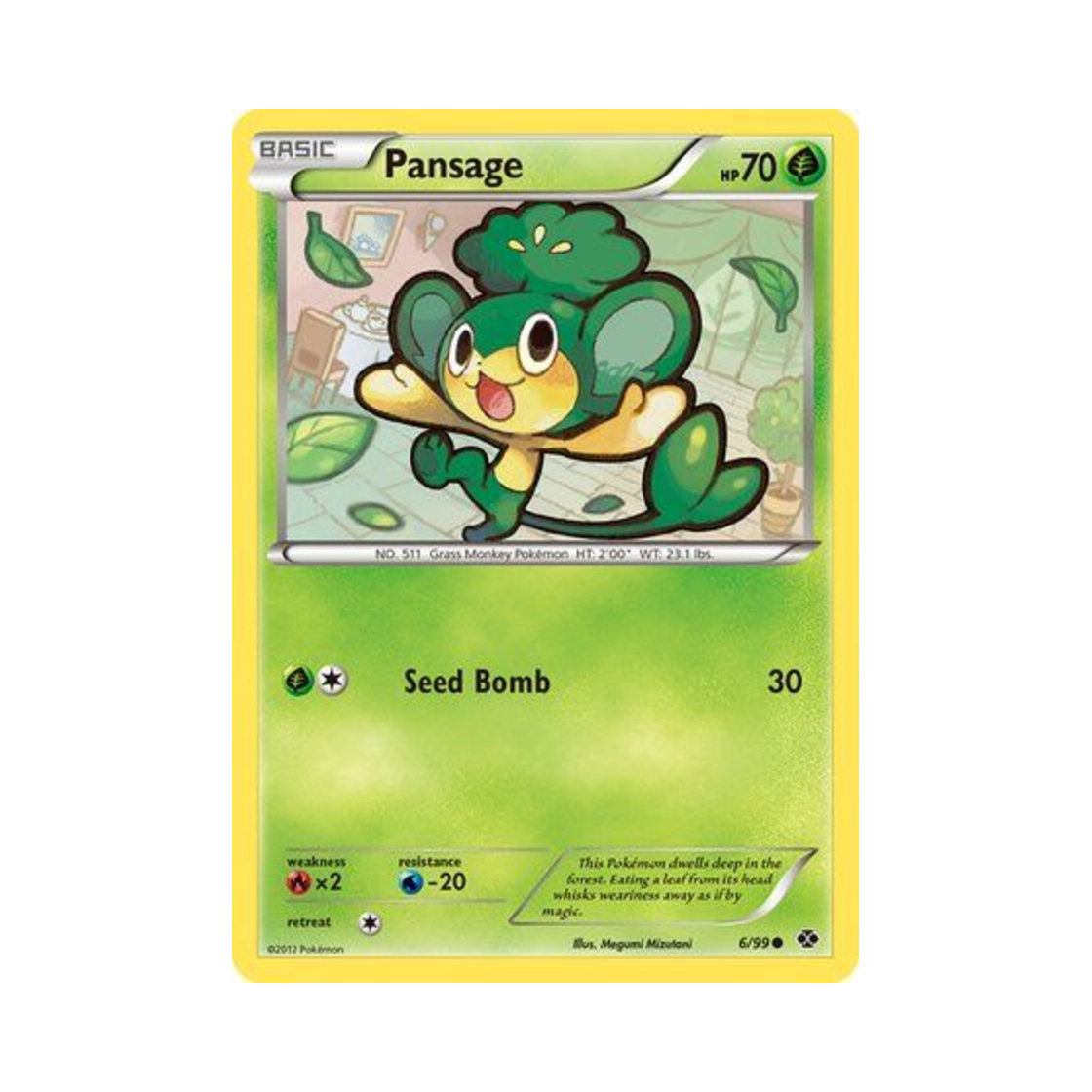 포켓몬 TCG 야나프 C 넥스트 데스티니스 (영문판)(Pokemon TCG Pansage C Next Destinies (English Ver.)) - 1