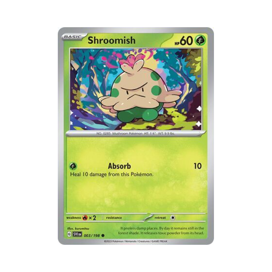포켓몬 TCG 버섯꼬 C 스칼렛 & 바이올렛 (영문판)(Pokemon TCG Shroomish C Scarlet & Violet (English Ver.)) - 1