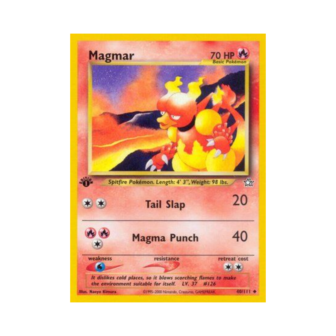 포켓몬 TCG 마그마 U 네오 제네시스 (영문판)(Pokemon TCG Magmar U Neo Genesis (English Ver.)) - 1