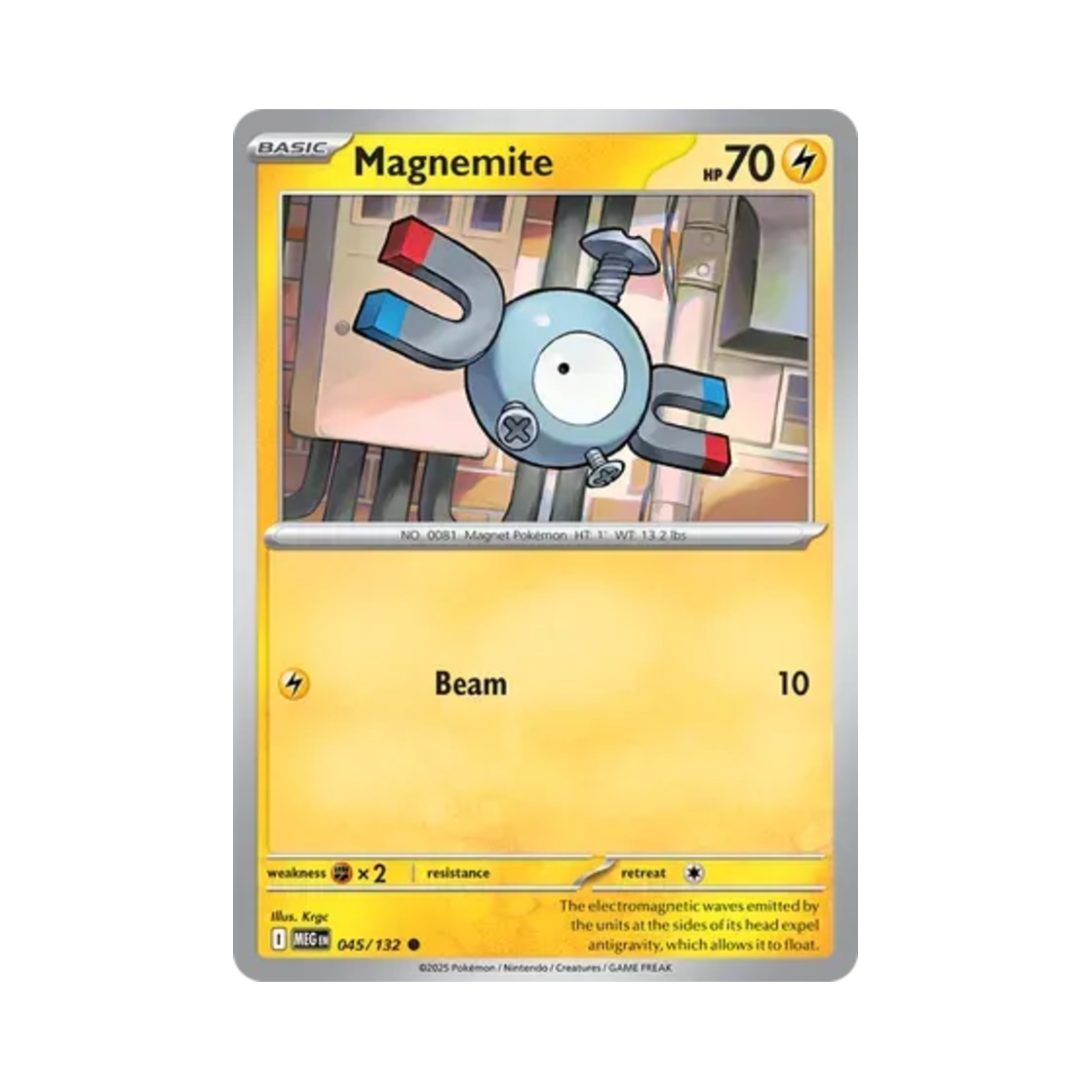 포켓몬 TCG 코일 C 메가 에볼루션 (영문판)(Pokemon TCG Magnemite C Mega Evolution (English Ver.)) - 1