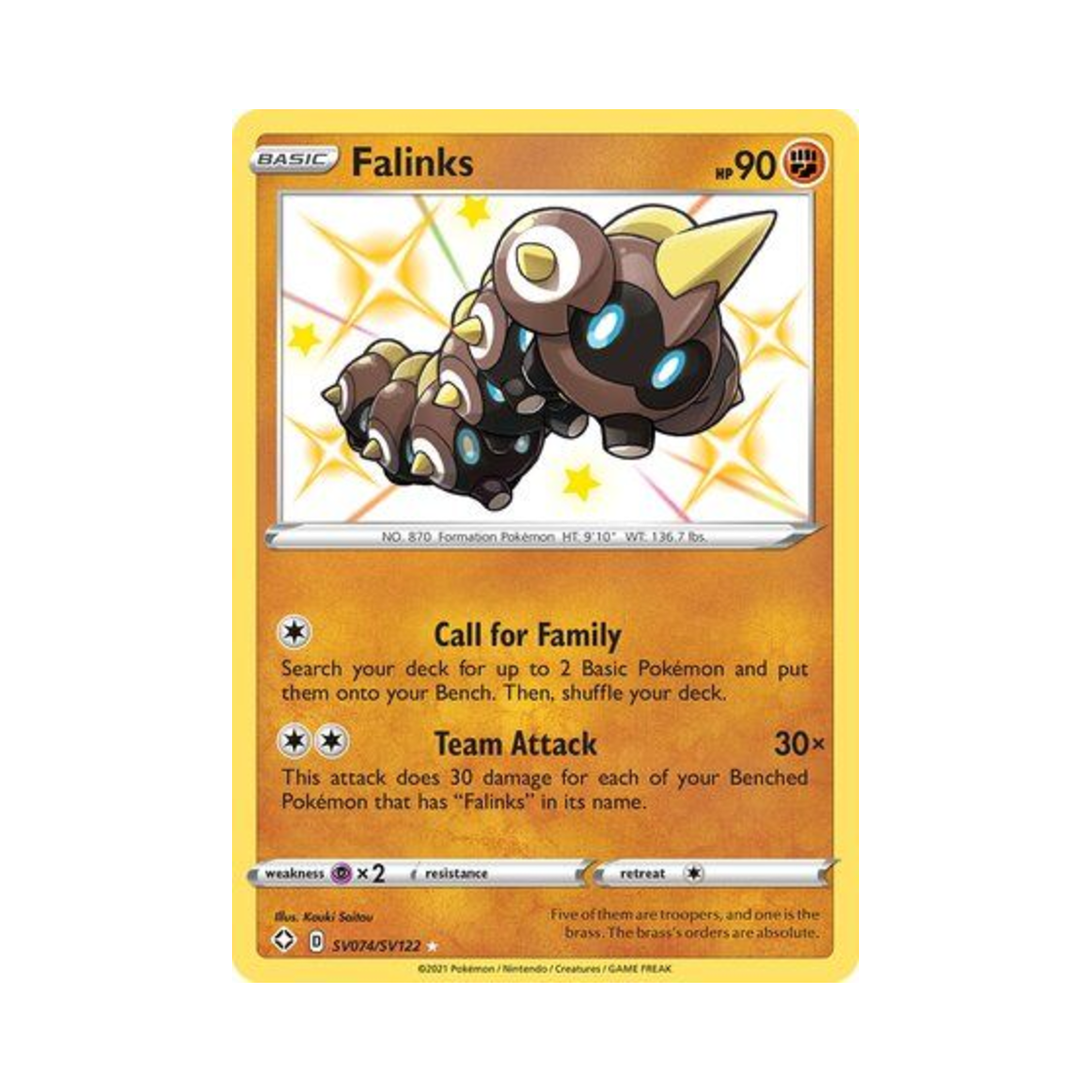 포켓몬 TCG 대여르 RS 샤이닝 페이츠 (영문판)(Pokemon TCG Falinks RS Shining Fates (English Ver.))