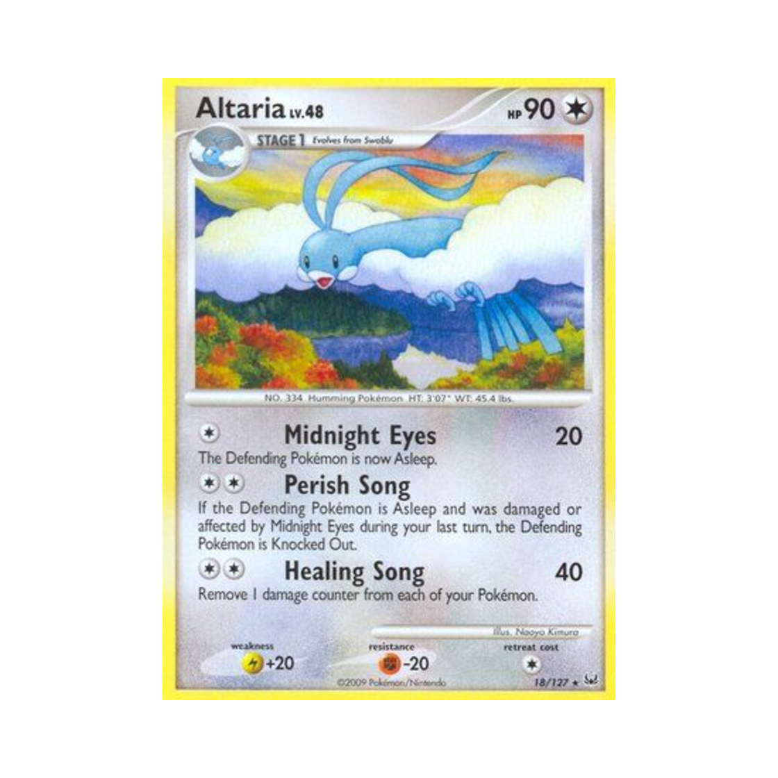 포켓몬 TCG 파비코리 R 플래티넘 (영문판)(Pokemon TCG Altaria R Platinum (English Ver.))