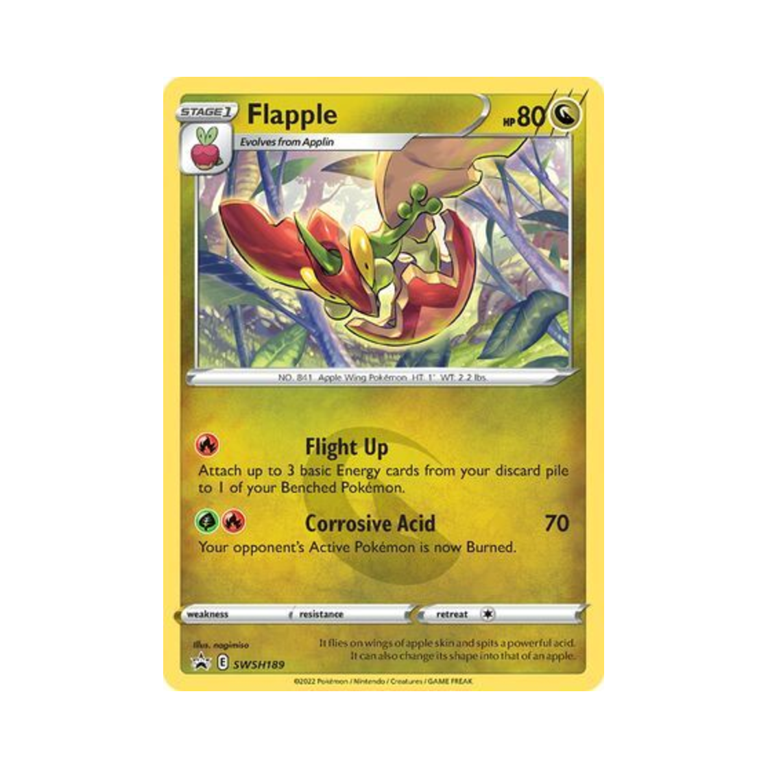 포켓몬 TCG 애프룡 P 소드 & 실드 프로모카드 (영문판)(Pokemon TCG Flapple P Sword & Shield Promos (English Ver.)) - 1