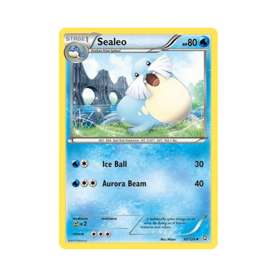 포켓몬 TCG 씨레오 U 드래곤즈 엑잘티드 (영문판)(Pokemon TCG Sealeo U Dragons Exalted (English Ver.)) - 1
