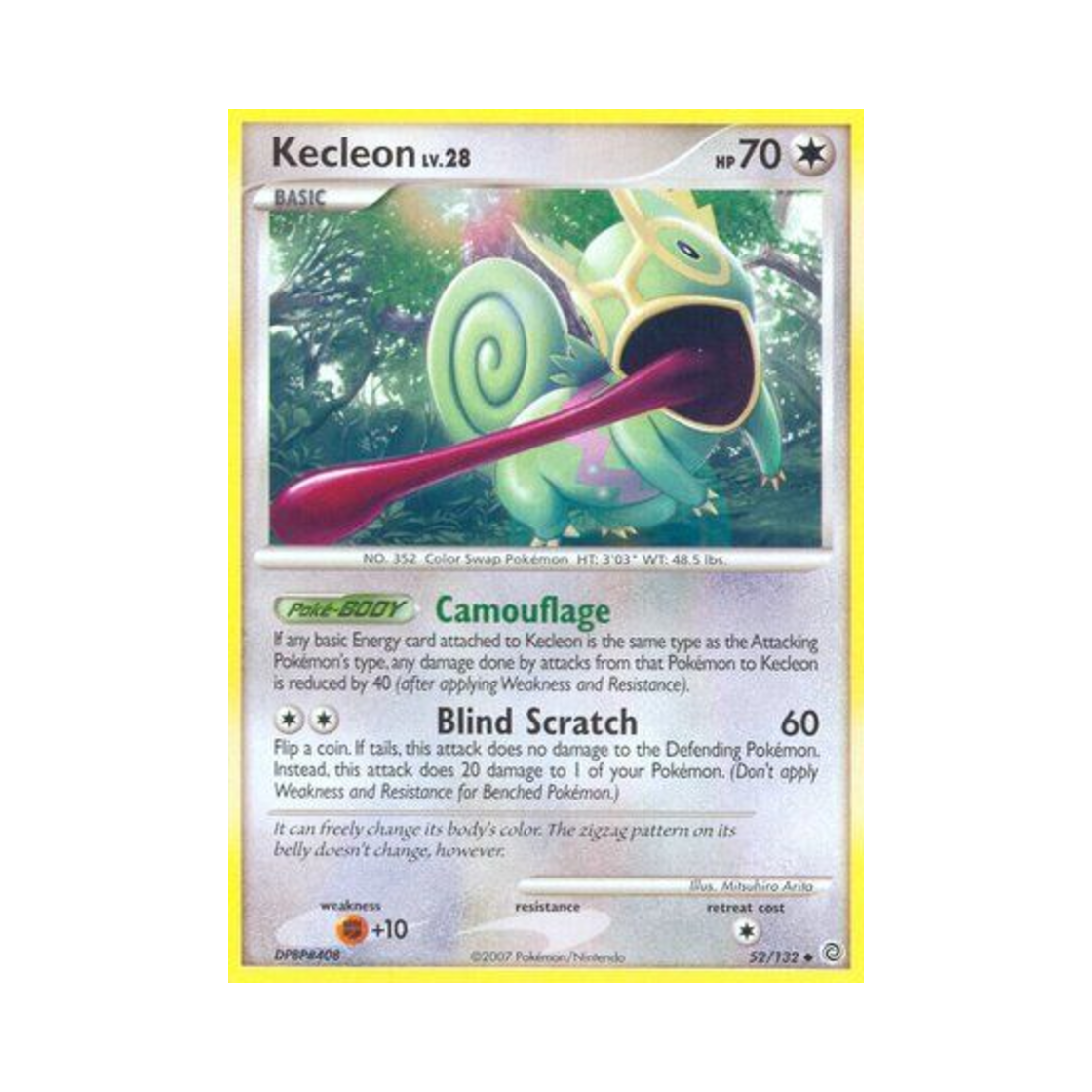 포켓몬 TCG 켈리몬 U 시크릿 원더스 (영문판)(Pokemon TCG Kecleon U Secret Wonders (English Ver.))