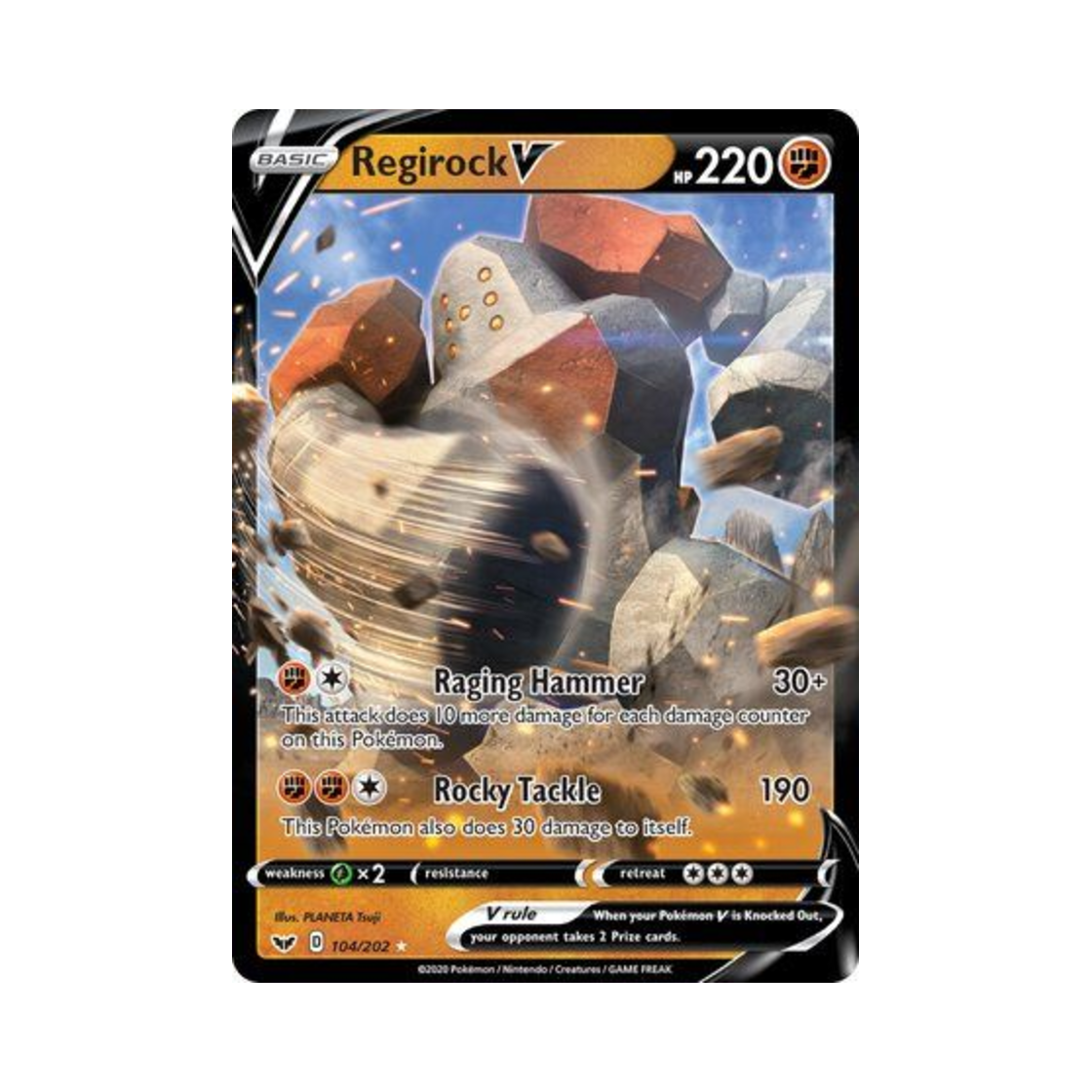 포켓몬 TCG 레지락 V HRV 소드 & 실드 (영문판)(Pokemon TCG Regirock V HRV Sword & Shield (English Ver.)) - 1