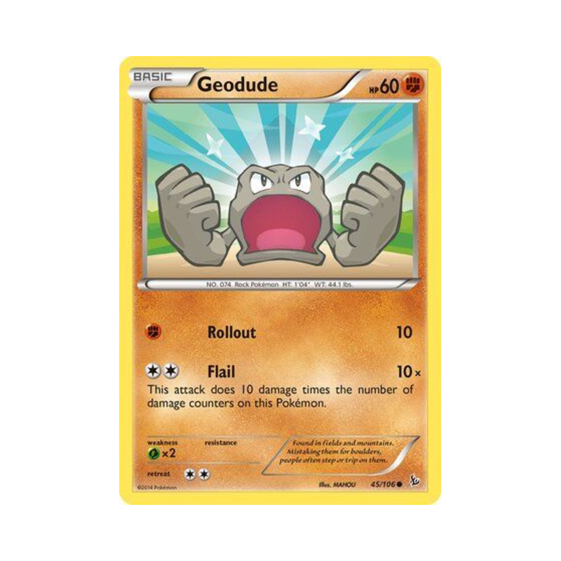 포켓몬 TCG 꼬마돌 C 플래시파이어 (영문판)(Pokemon TCG Geodude C Flashfire (English Ver.)) - 1