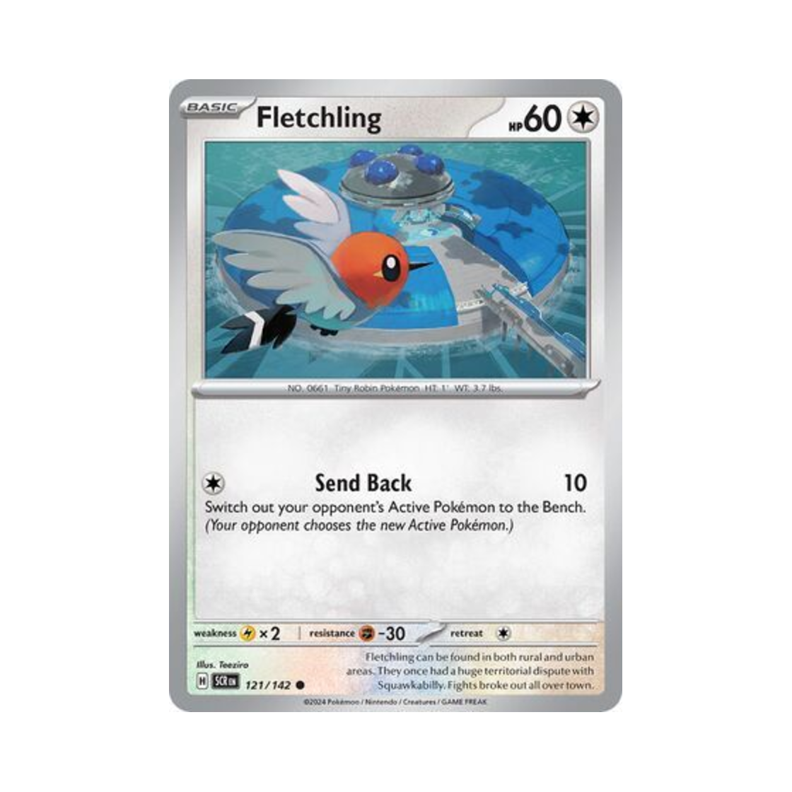 포켓몬 TCG 화살꼬빈 C 스텔라 크라운 (영문판)(Pokemon TCG Fletchling C Stellar Crown (English Ver.)) - 1