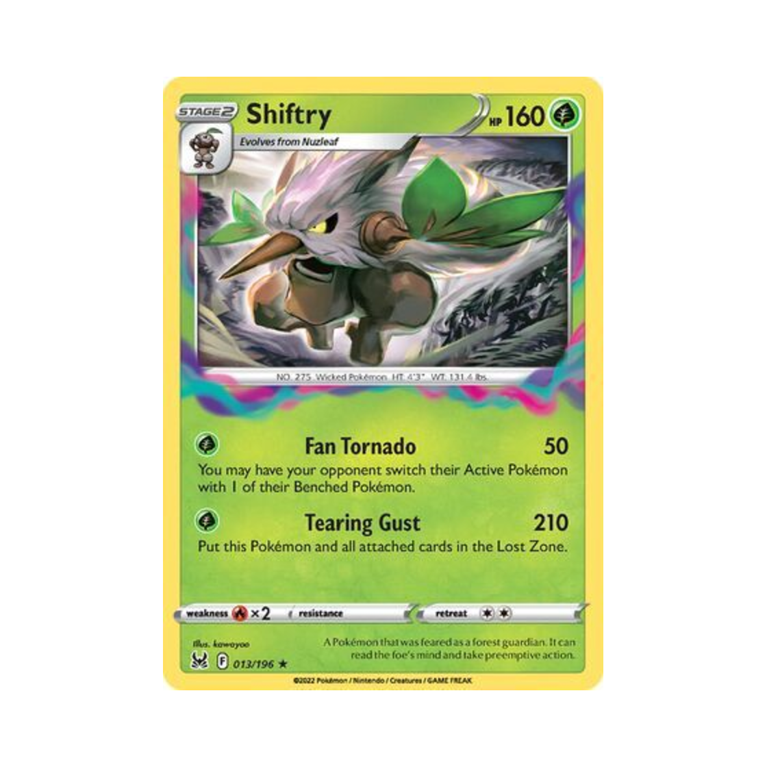 포켓몬 TCG 다탱구 RH 로스트 오리진 (영문판)(Pokemon TCG Shiftry RH Lost Origin (English Ver.))