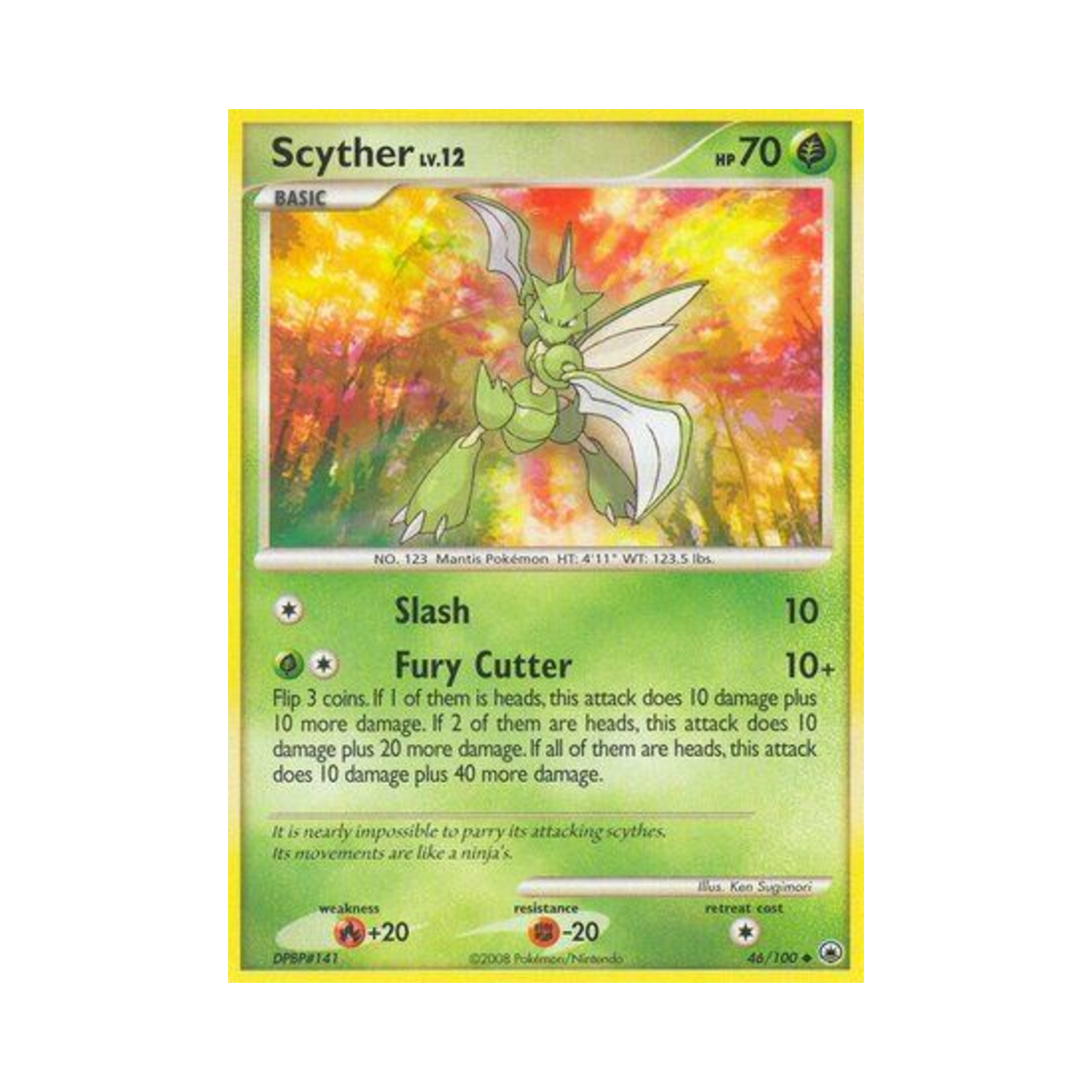 포켓몬 TCG 스라크 U 마제스티 던 (영문판)(Pokemon TCG Scyther U Majestic Dawn (English Ver.)) - 1