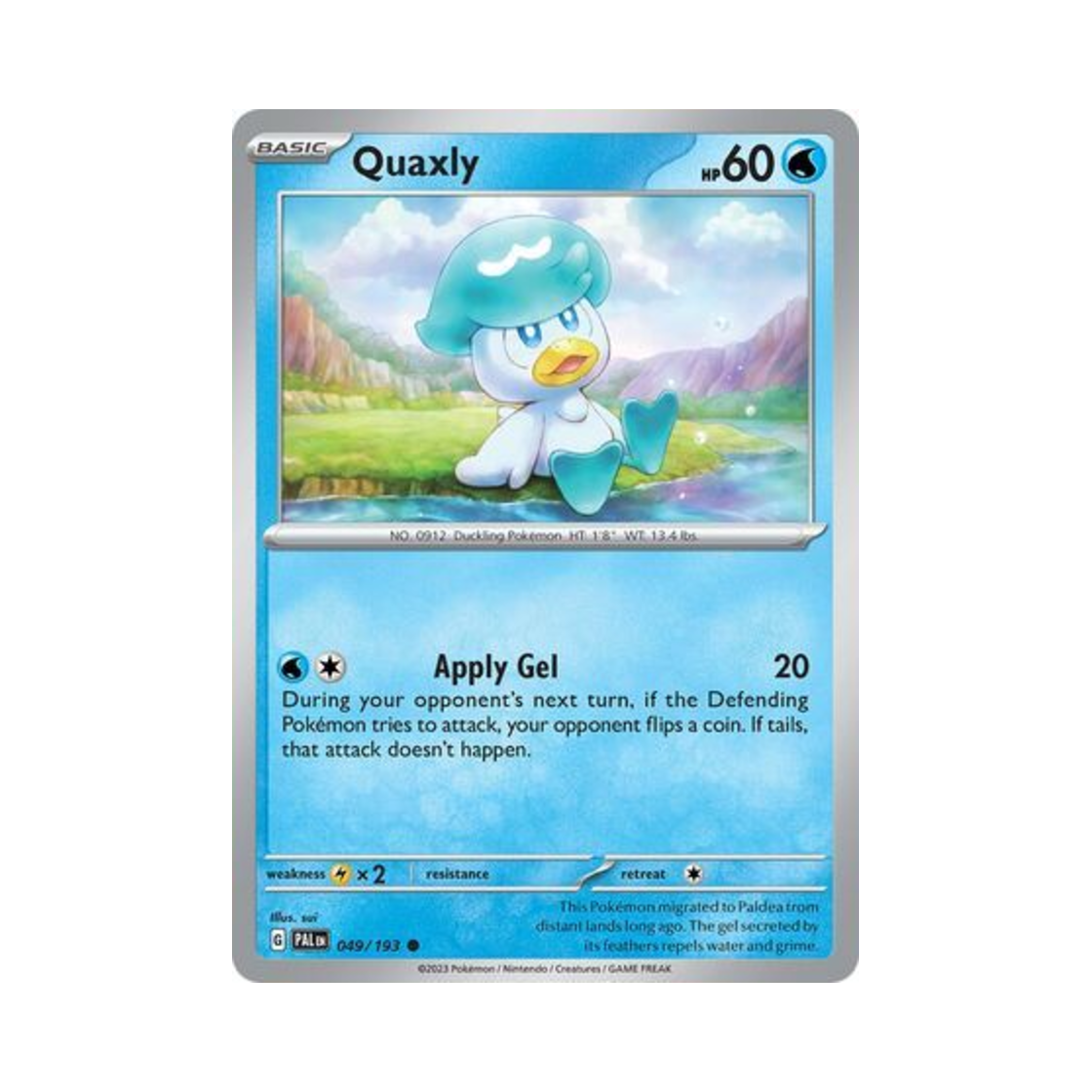 포켓몬 TCG 꾸왁스 C 팔데아 이볼브드 (영문판)(Pokemon TCG Quaxly C Paldea Evolved (English Ver.)) - 1