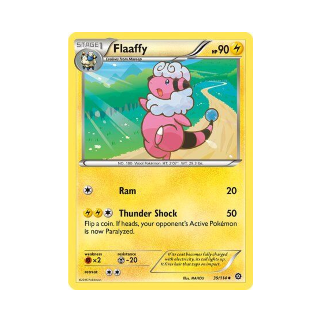 포켓몬 TCG 보송송 U 스팀 시즈 (영문판)(Pokemon TCG Flaaffy U Steam Siege (English Ver.)) - 1