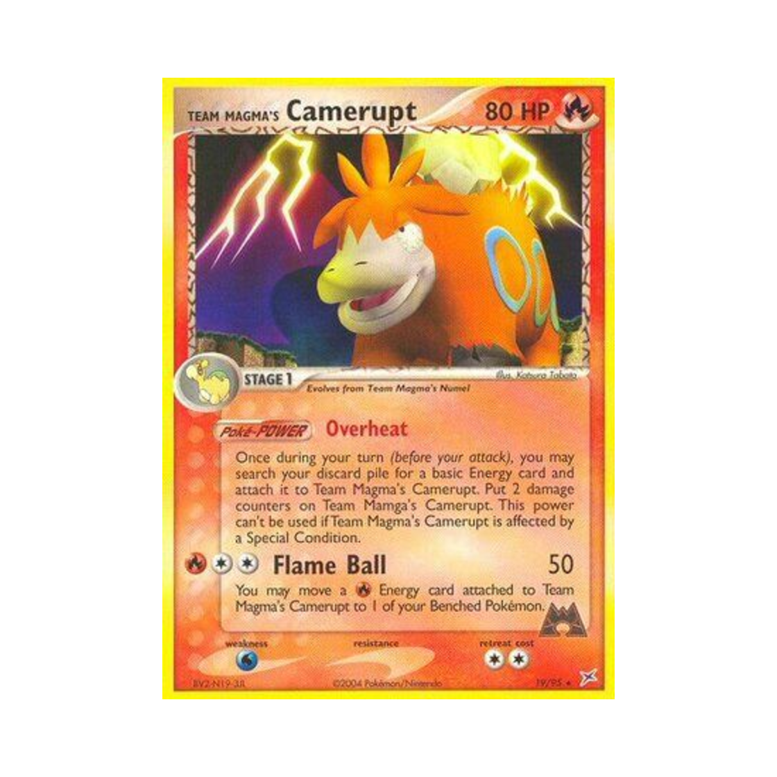 포켓몬 TCG 마그마단의 폭타 R EX 마그마단 vs 아쿠아단 (영문판)(Pokemon TCG Team Magma's Camerupt R EX Team Magma vs Team Aqua (English Ver.)) - 1