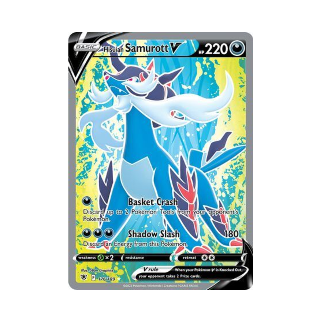 포켓몬 TCG 히스이 대검귀 V RU 아스트랄 레디안스 (영문판)(Pokemon TCG Hisuian Samurott V RU Astral Radiance (English Ver.)) - 1
